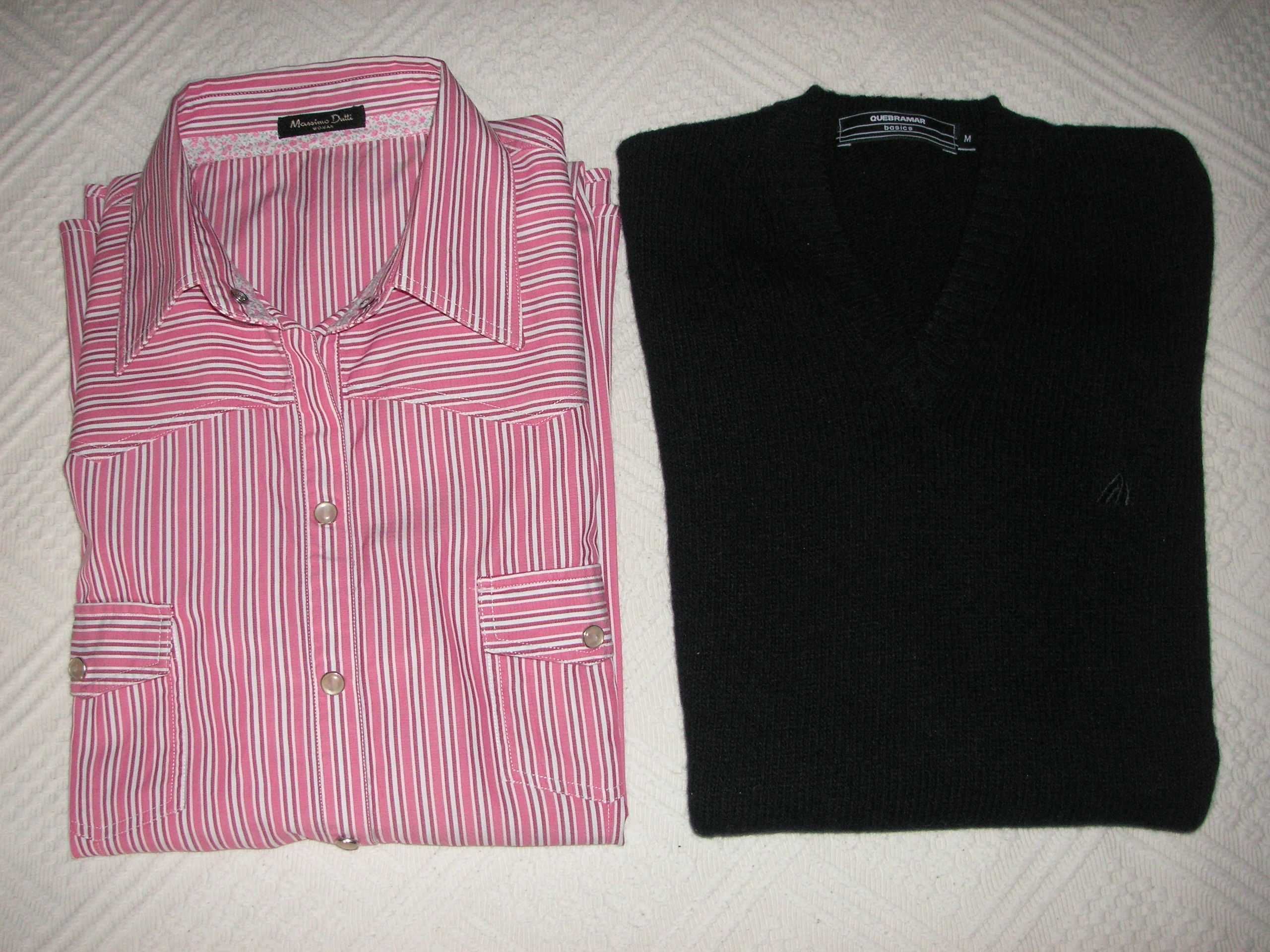 Camisa / Blusa Massimo Dutti e Pullover Lã Quebramar ( Impecáveis )
