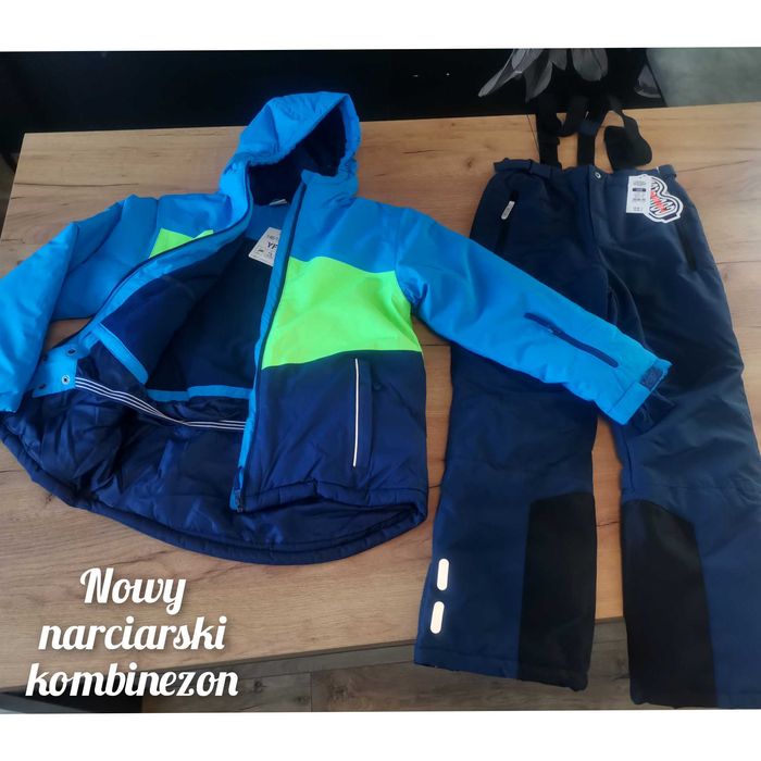 Nowy kombinezon narciarska kurtka 146/152 spodnie narciarskie Smyk