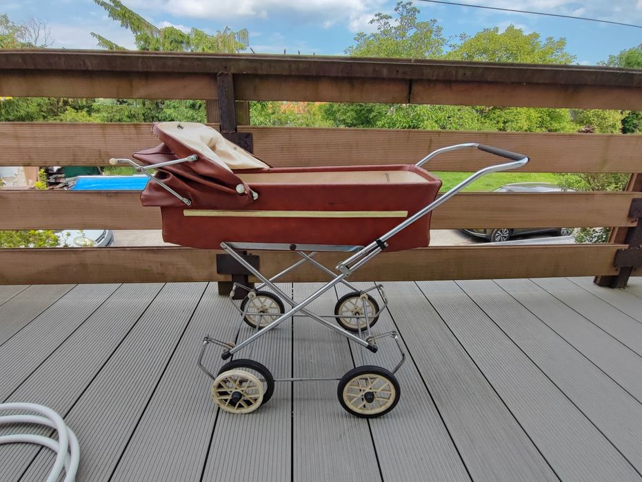 Stary wózek dla lalek PRL