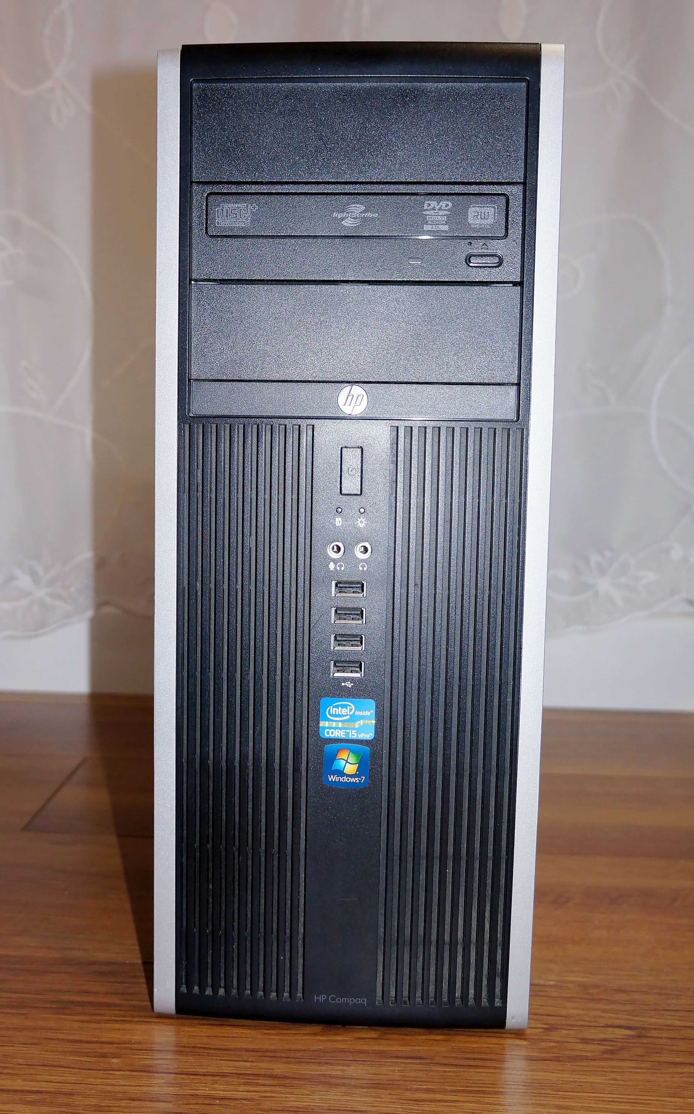 HP Compaq 8200 Elite PC I5-2500 8GB RAM, SSD+HDD, DVD+RW