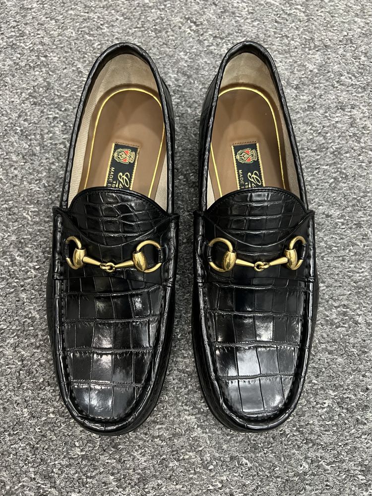 Мужские туфли лоферы мокасины Gucci Гуччи оригинал