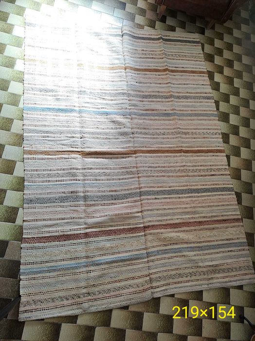 Manta artesanal feita em tear