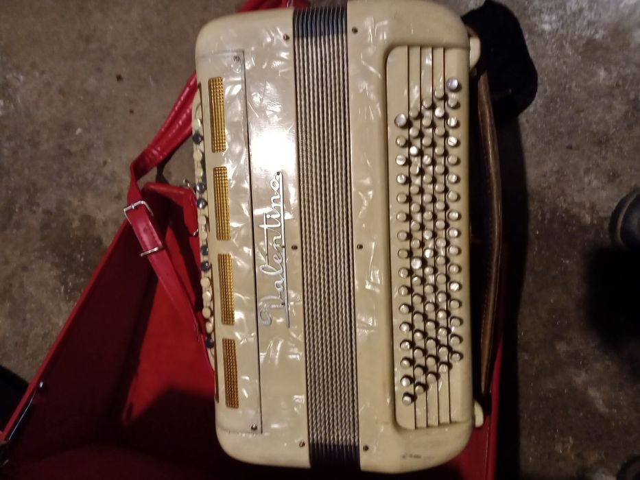 Acordeão muito antigo mas a tocar bem