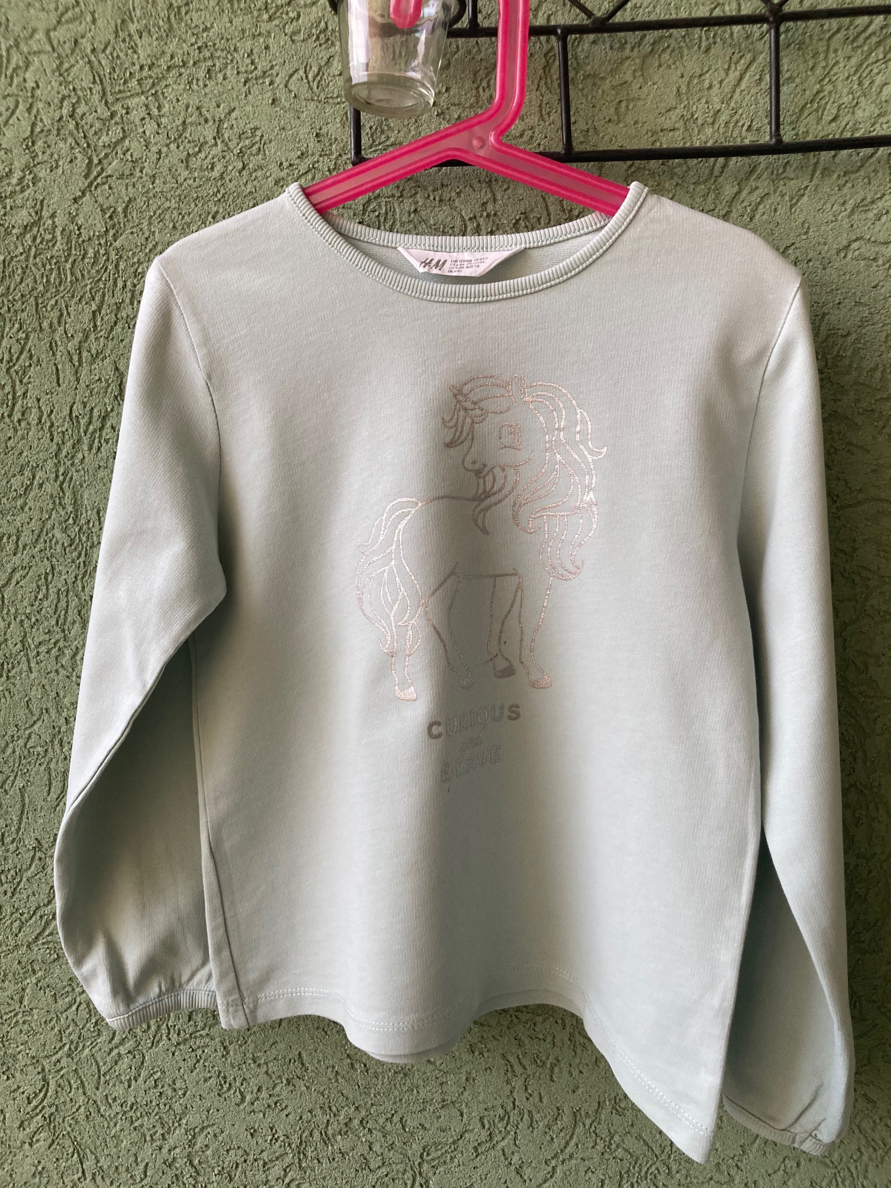 Bluza z długim rękawem HM, z jednorożcem, longsleeve