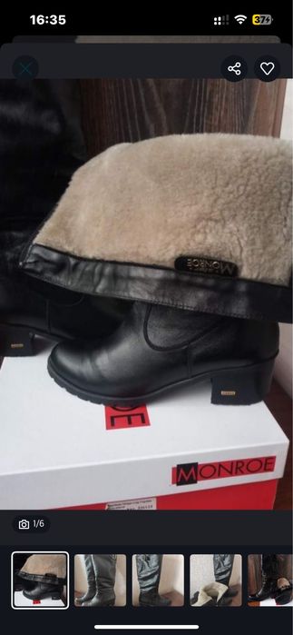 Шкіряні чоботи жіночі