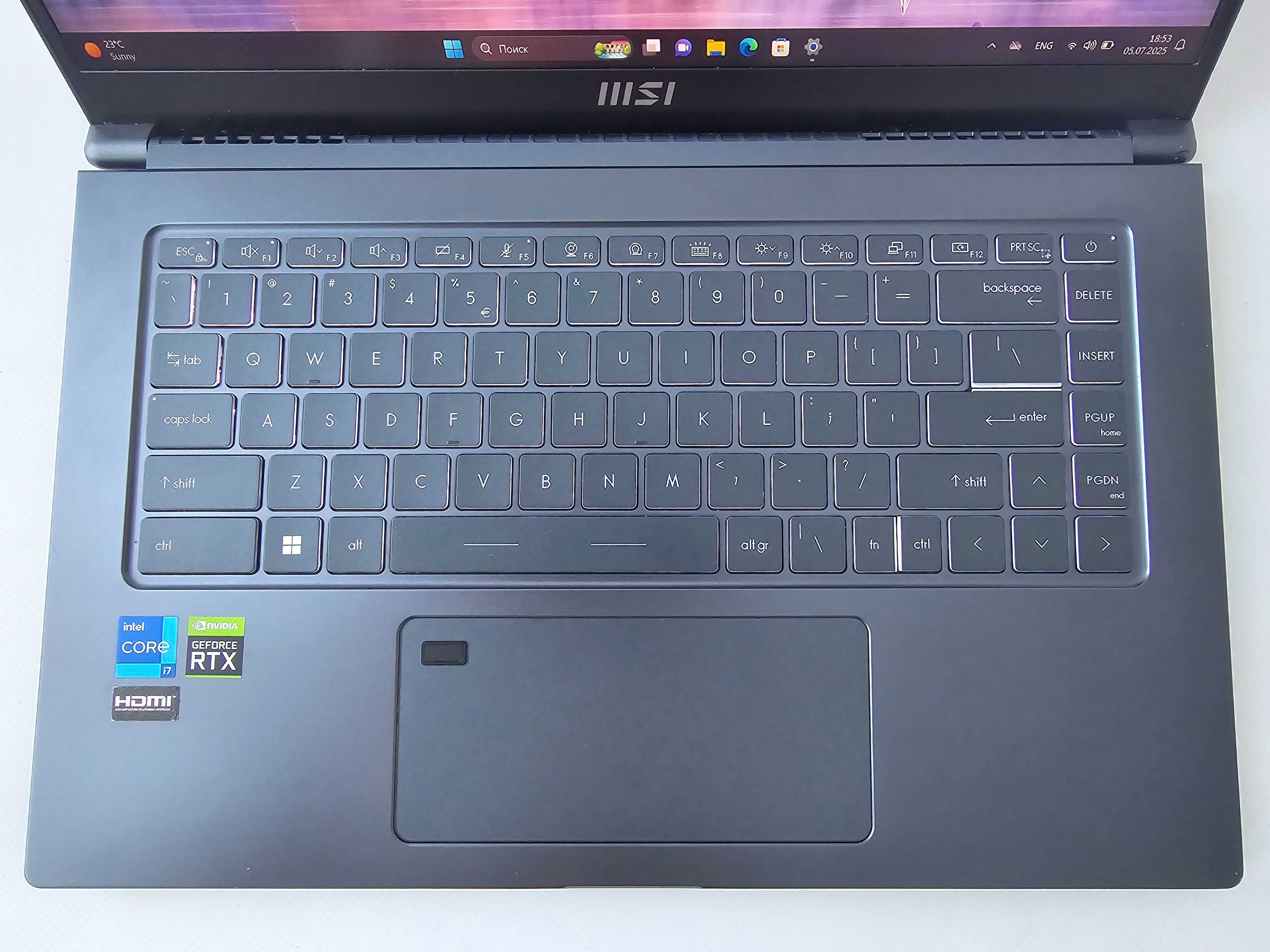 MSI Prestige 15 A12UD I7 1260P/RTX 3050TI/RAM 16GB/SSD 256GB/WIN 11