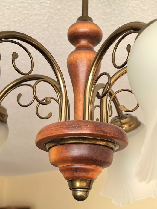 Lampa żyrandol 5 żarówek do salonu