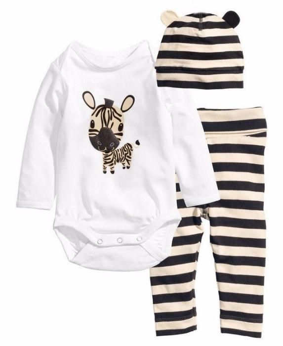 Komplet ZEBRA - Dziecko Chłopak Dziewczynka Unisex 1 rok 86cm -
