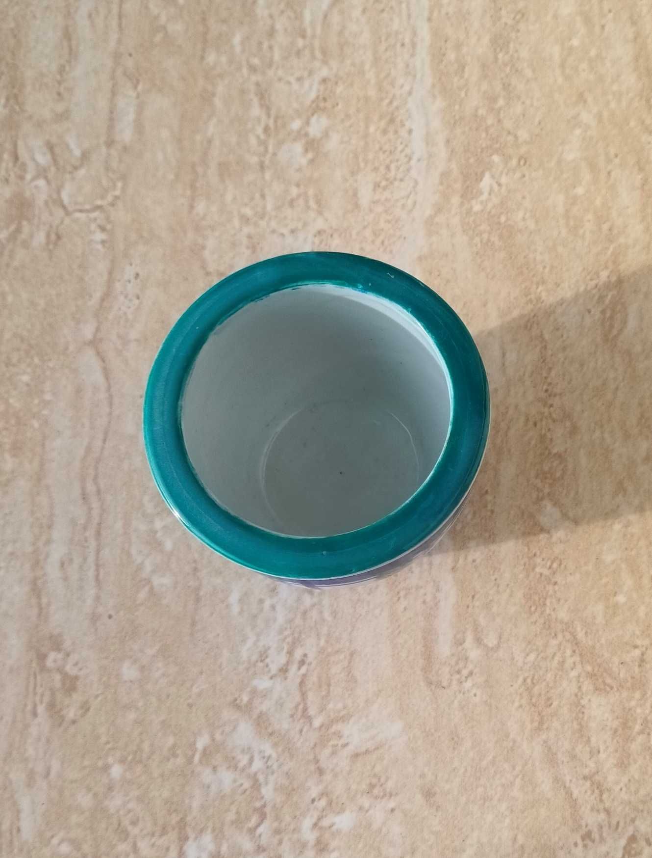 ceramiczna miseczka mini osłonka na kwiatek