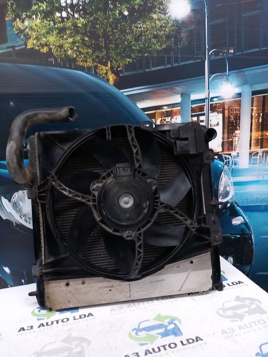 Termoventilador e radiador da água Citroën DS3 HDI