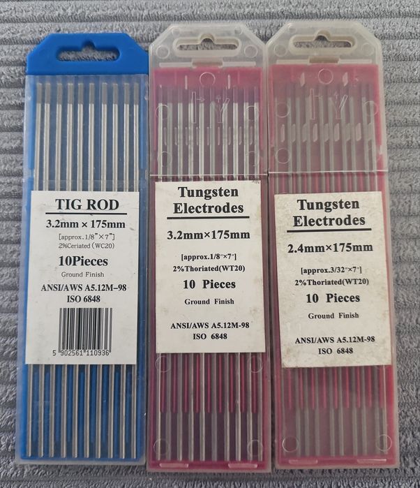 Elektrody spawalnicze wolframowe TIG na szt.