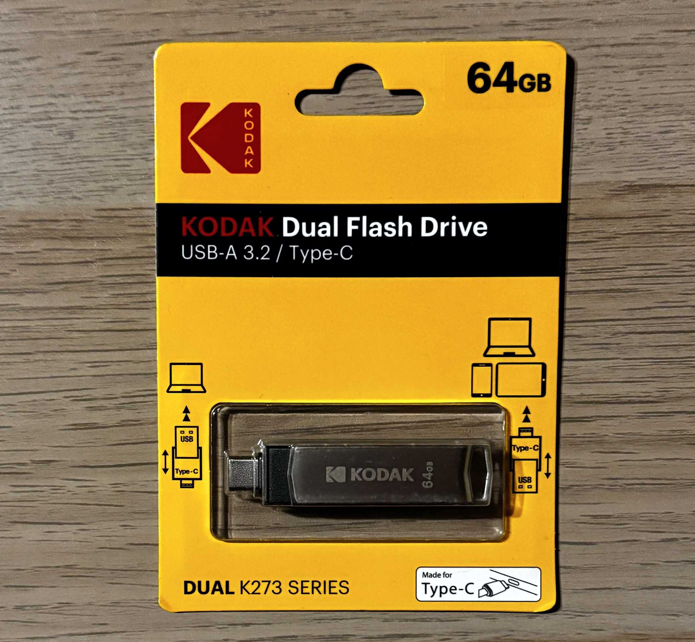 Pendrive 64GB Kodak K273 2w1 64GB USB 3.2 USB-C