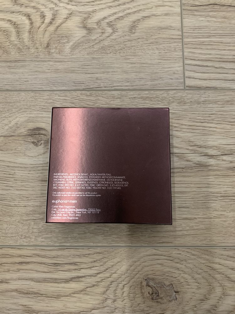 Nowe pudełko po perfumach Euphoria Man Calvin Klein