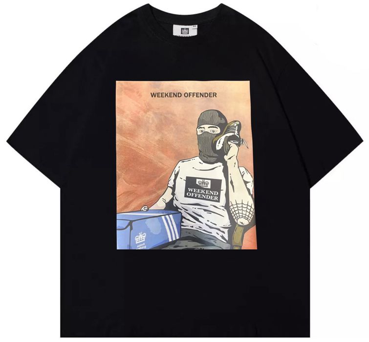 Мужские футболки Weekend Offender Casual Ultras Logo черные кежуал New