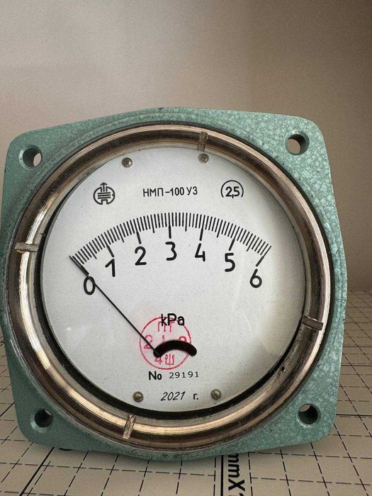 Напоромір НМП-100 У3, 6 кПа, кл т 2,5   мембранний