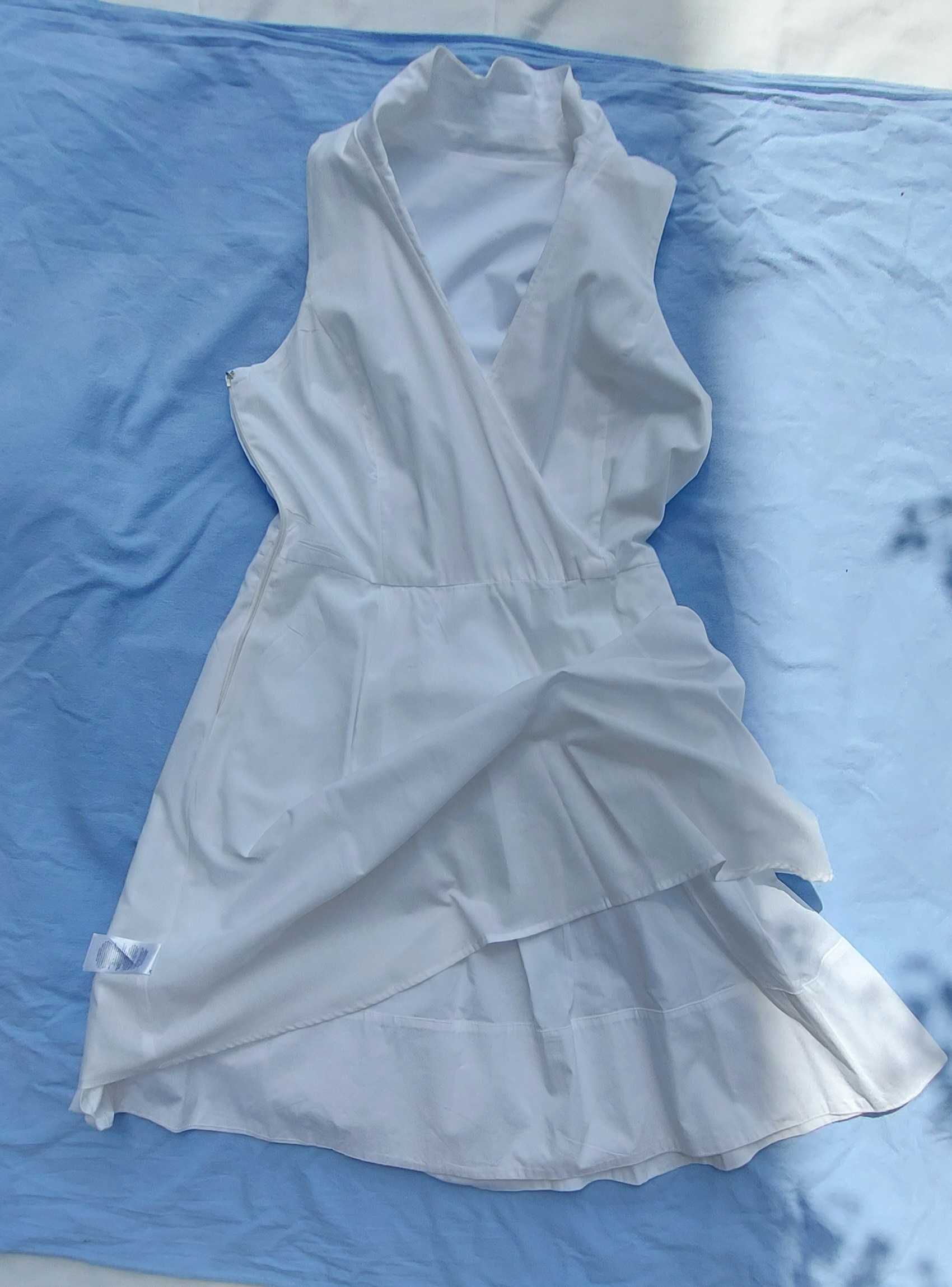 XL Ralph Lauren Annora dress old money biała sukienka midi