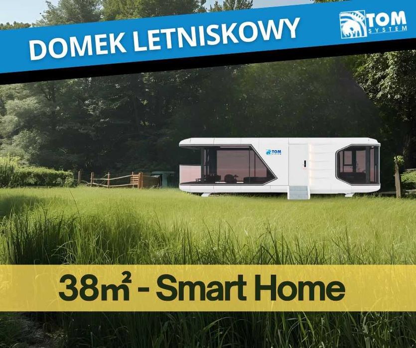Smart Home Nowoczesny domek letniskowy całoroczny pow. 38m2