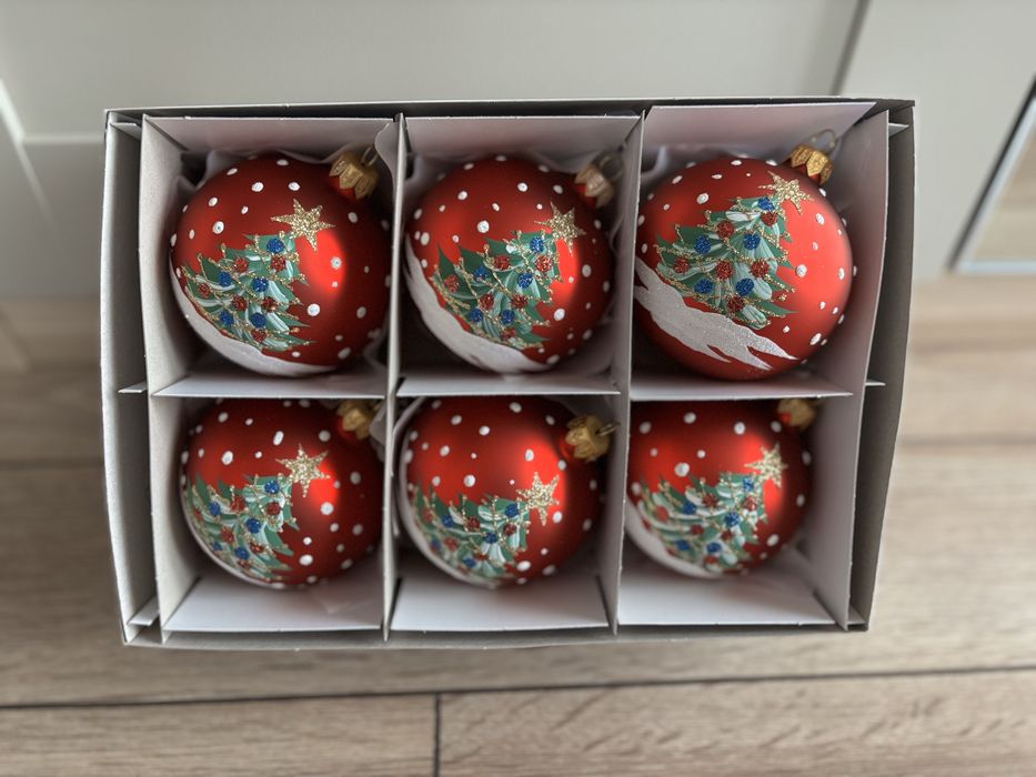 Bombki szklane recznie malowane duzo wzorów