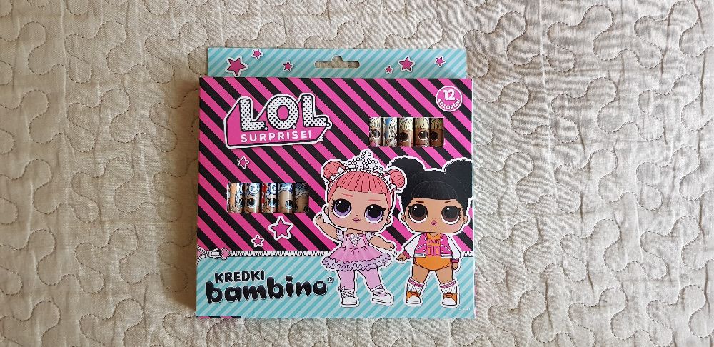 Nowe Kredki bambino Lol Surprise, 12 kolorów
