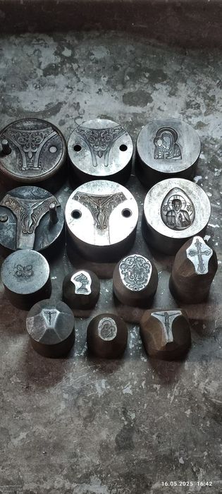 Ювелирный инструмент штамп,матрица,прес форма 16 штук