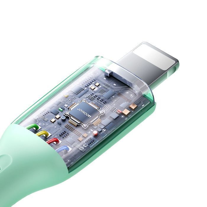 Kabel Joyroom Multi-Color Series SA34-AL3 USB/Lightning 3A 1M - Biały