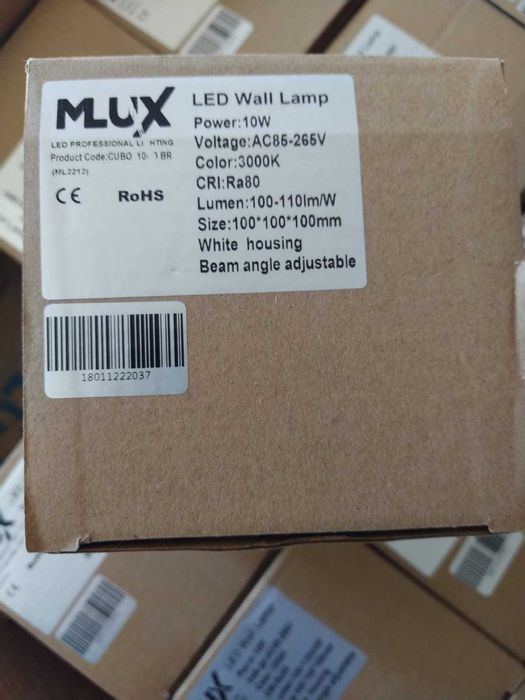 Aplique de parede - Branco - Novo