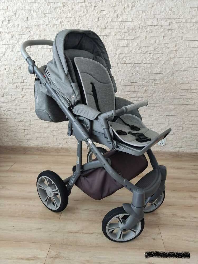 Wózek dziecięcy 2w1 ROAN Bass Soft + śpiworek + parasolka.