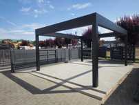 pergola ogrodowa konstrukcja aluminiowa masywna 5x4m, kolor RAL