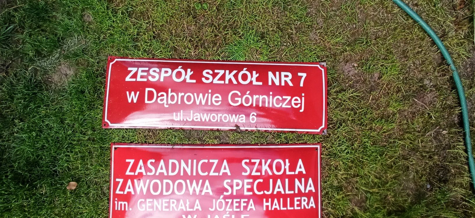 Stare emaliowane tablice z PRL-u