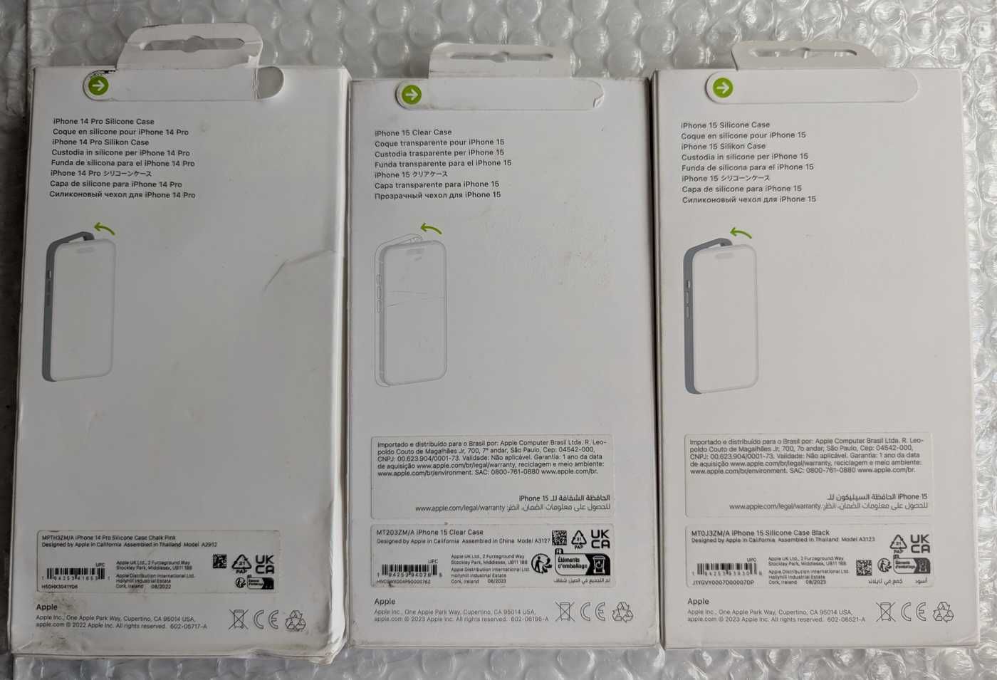 Нові запаковані Apple iPhone 13 14 15 Pro silicone Clear Case
