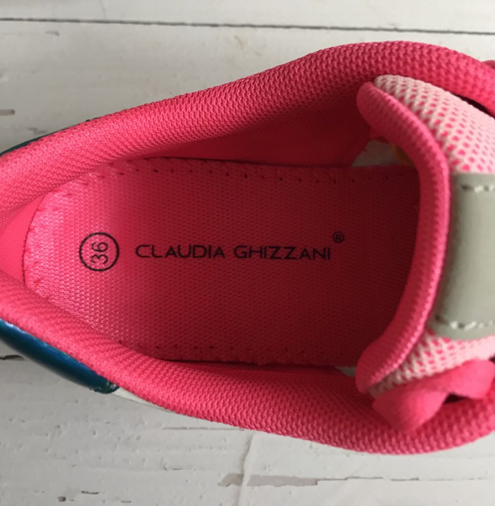 Neonowe Damskie Buty Sneakersy Claudia Ghizzani 36 Nowe!