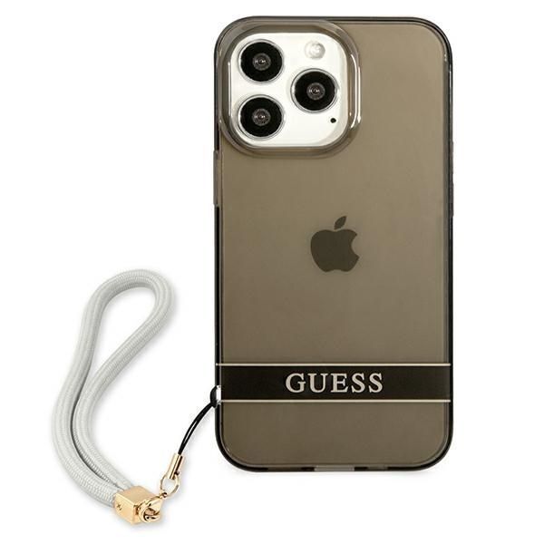 Etui Guess Translucent Stap do iPhone 13 Pro / 13 6,1" - Czarny