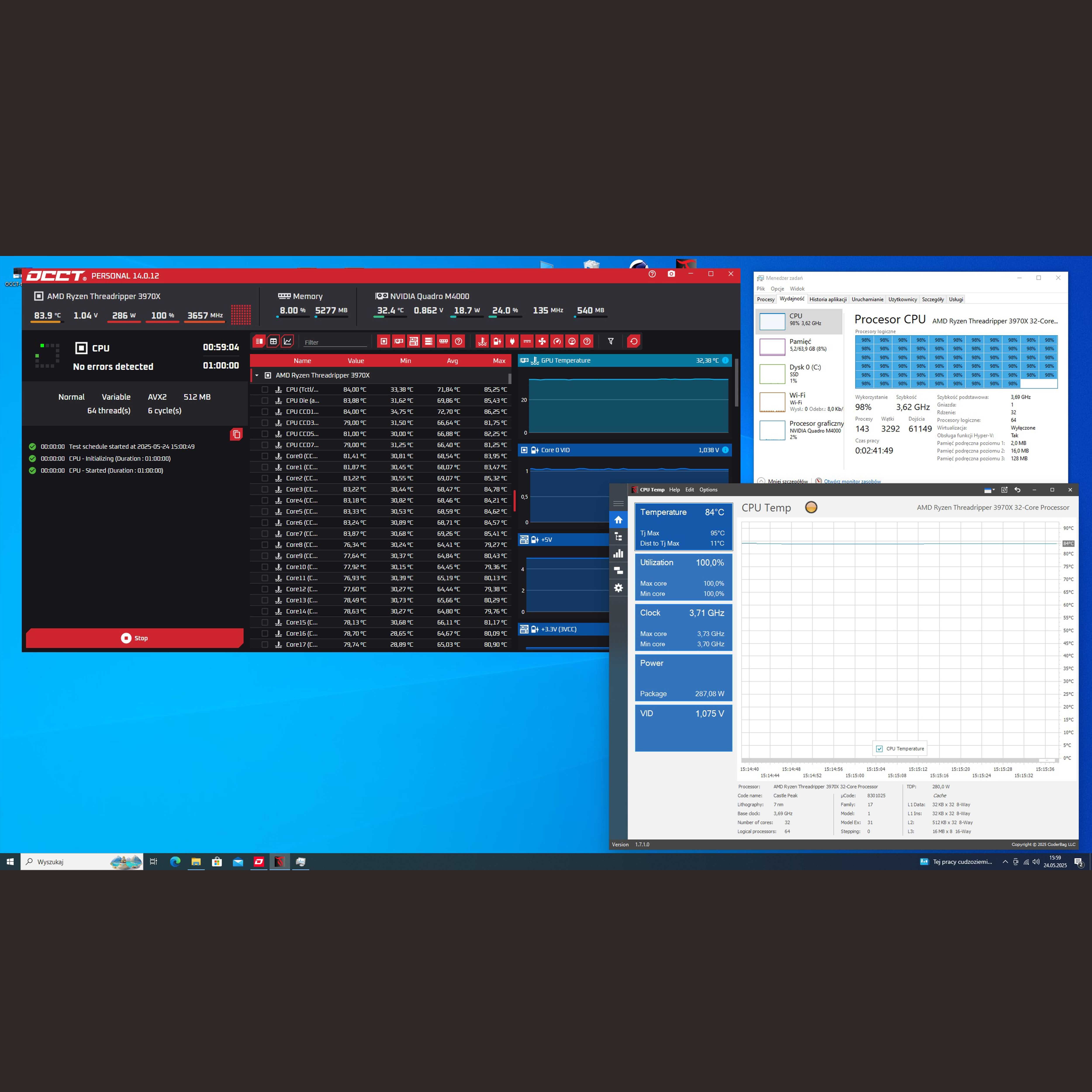 Zestaw PC AMD Threadripper 3970X dla wymagających.