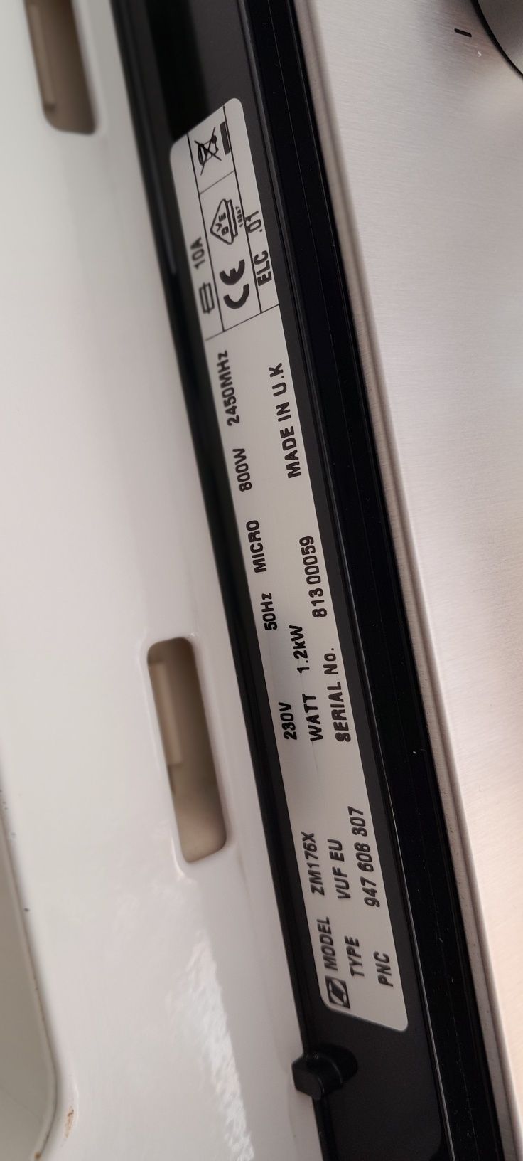 Microondas encastrar Zanussi