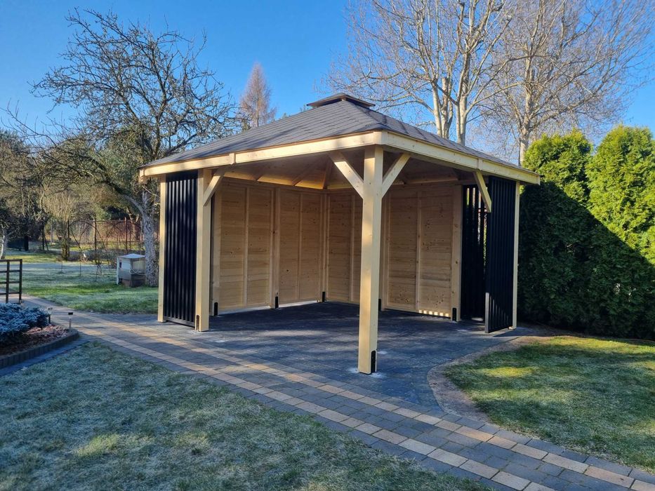 Altana ogrodowa 4 x 4 domek narzędziowy wiata PRODUCENT pergola