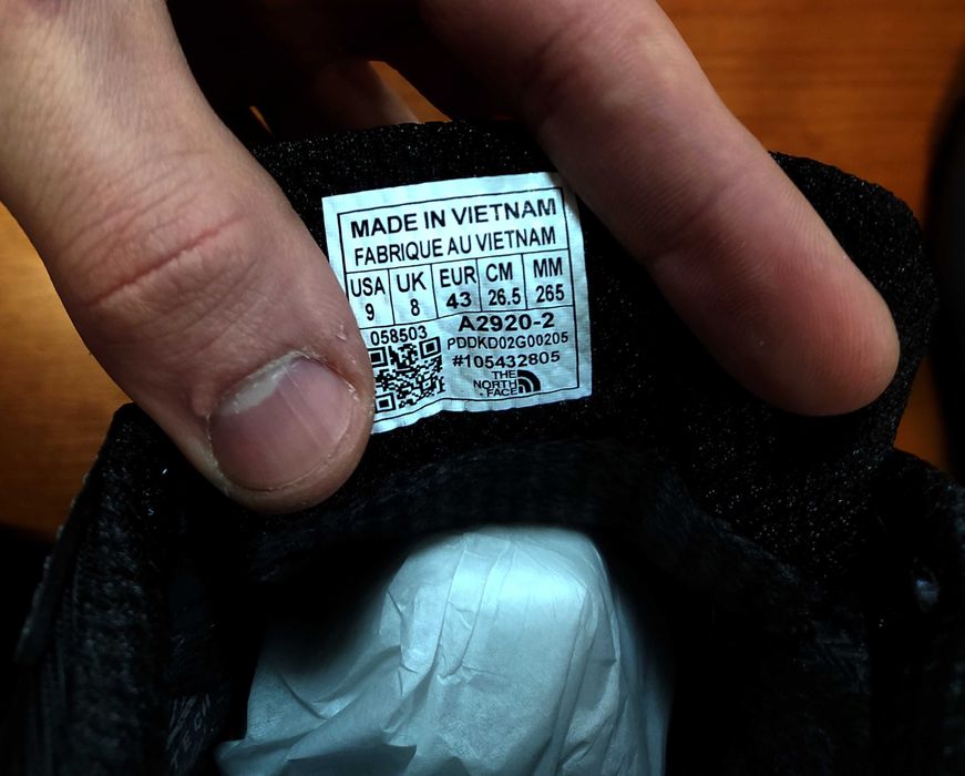 (2128) Термо Зимові The North Face Чоловічі Кросівки чорний з сірим