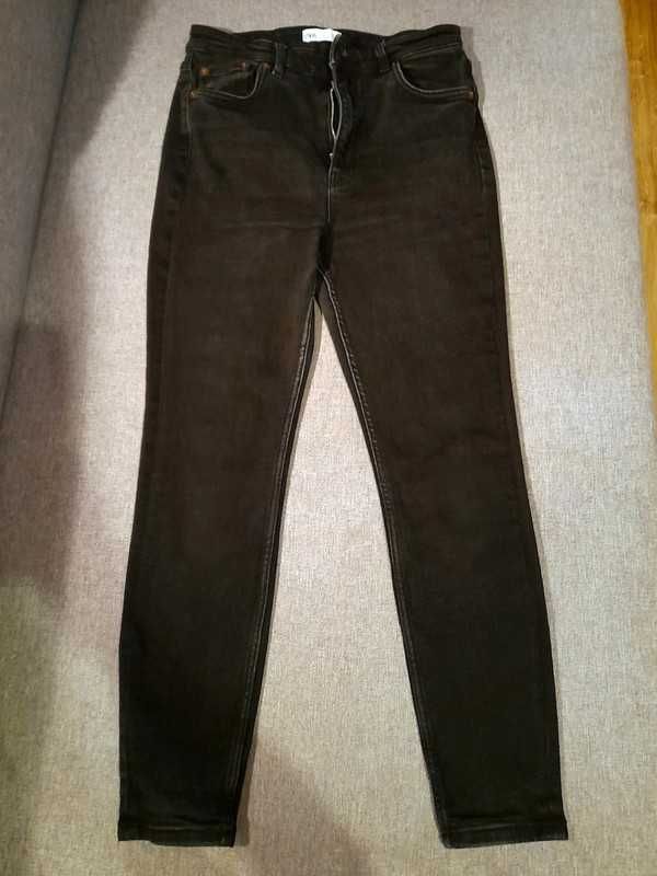 Czarne jeansy skinny Zara roz. L