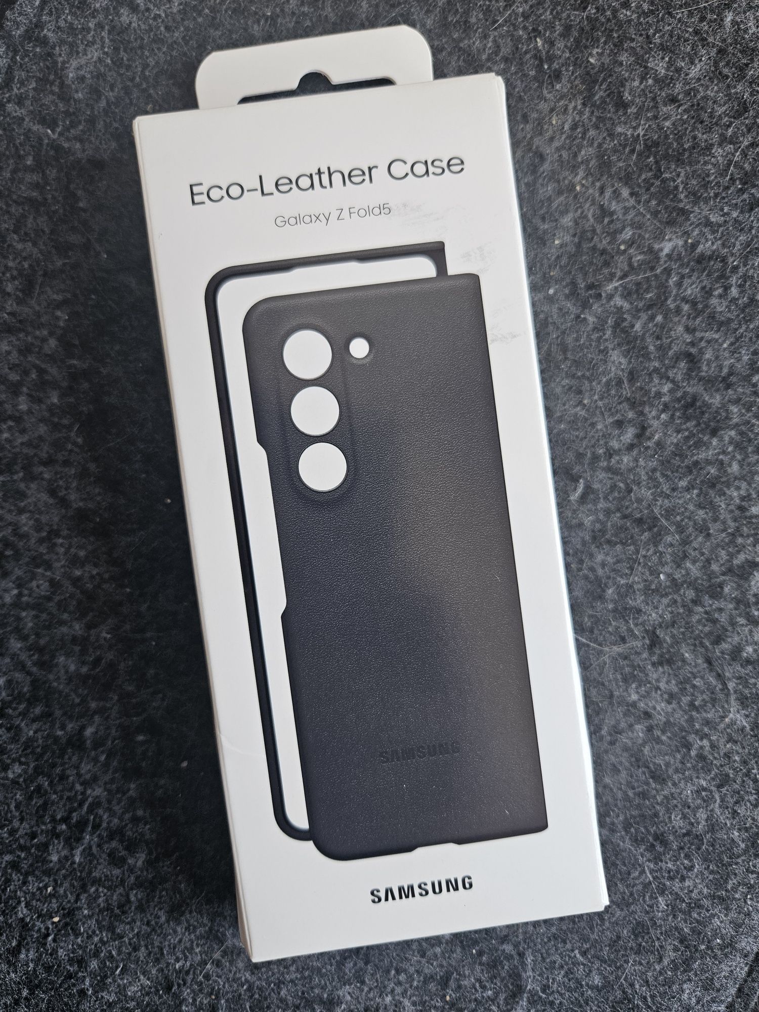 SAMSUNG GALAXY Z FOLD 5 ECO-LEATHER case black