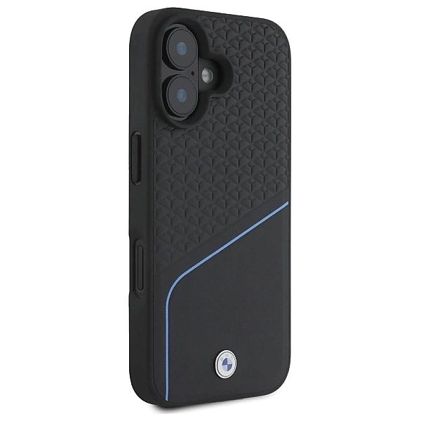 BMW BMHMP16S23RDCLK iPhone 16/6.1" czarny/black hardcase Sign Leather