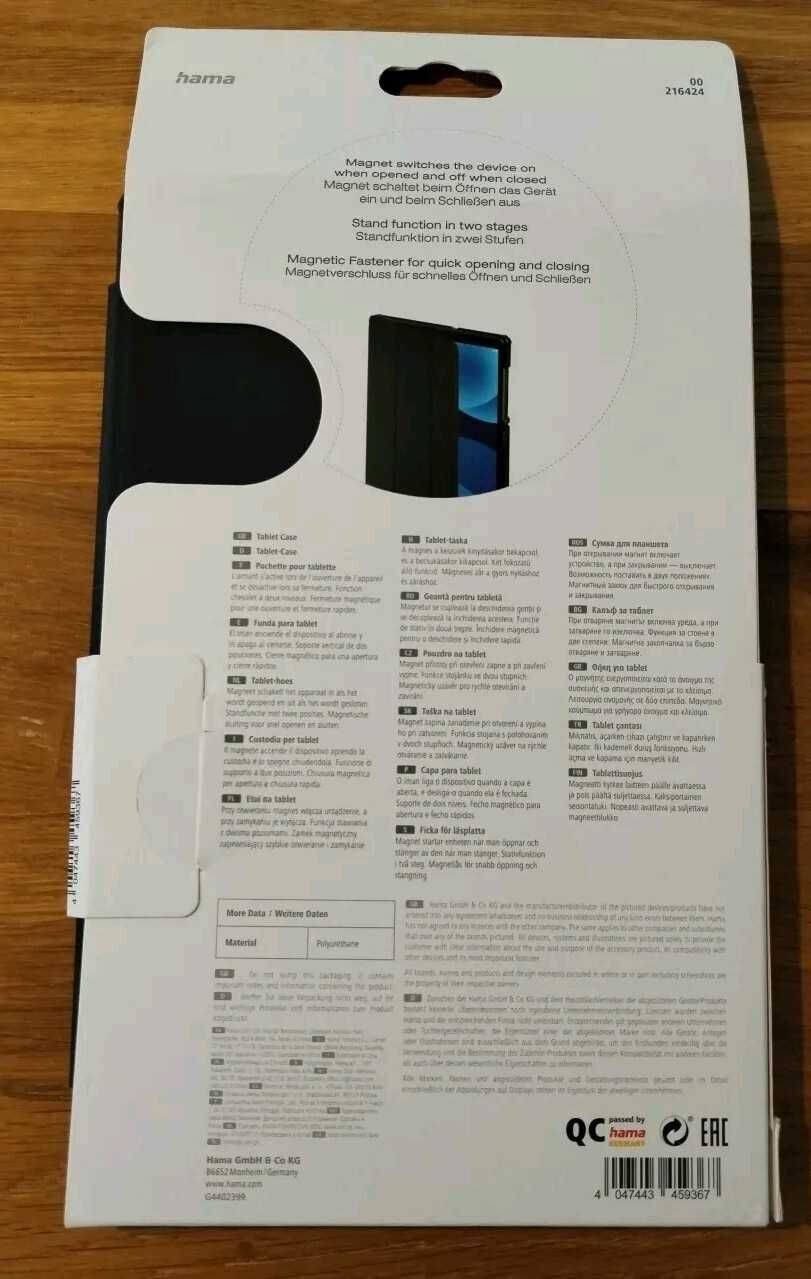 Новый чехол подставка Hama для Lenovo Tab M10 HD