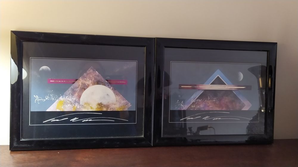 Três quadros motivo "esotérico"