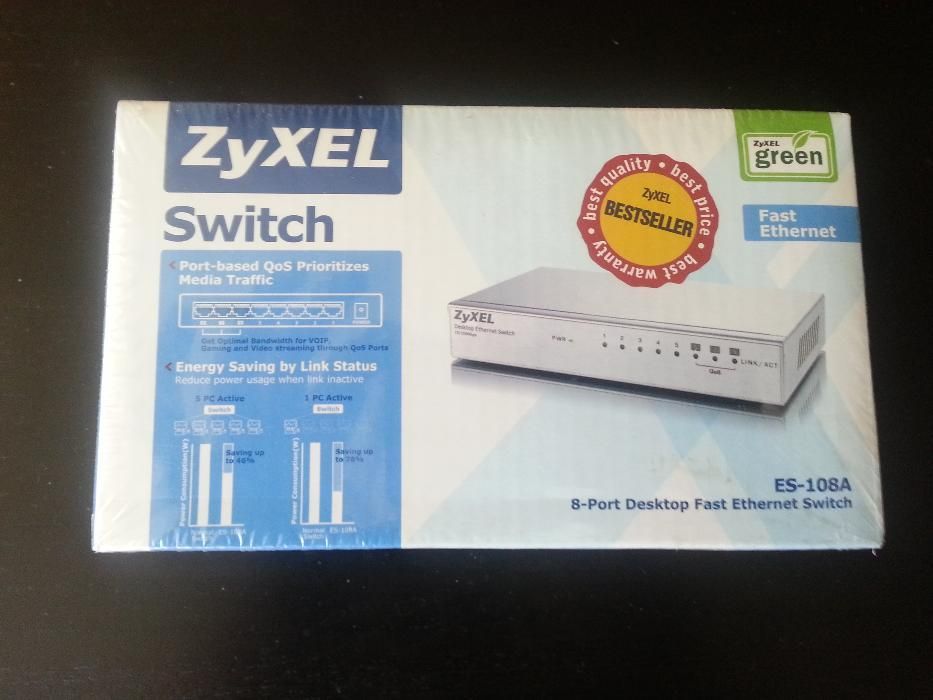 ZyXEL ES-108A switch 8 portowy NOWY