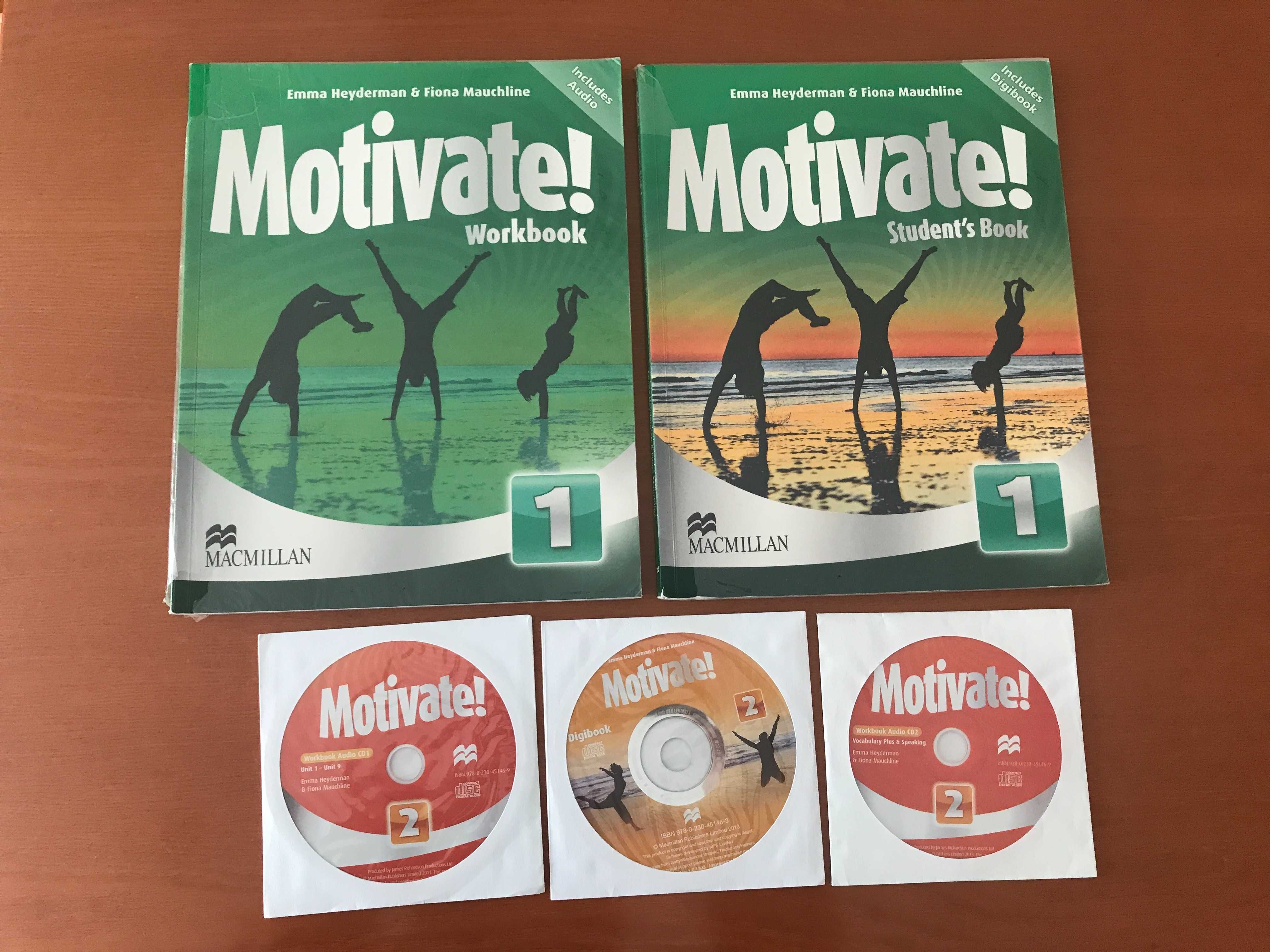 2 livros Inglês - Motivate! 1 - Manual + CA + CD's