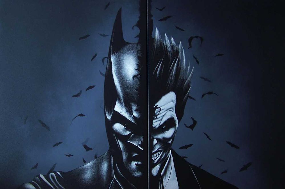 Batman / Joker Obraz grawerka ... Staloryt