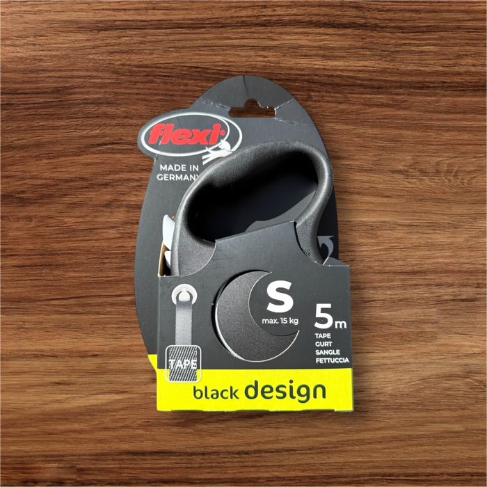 NOWA oryginalna smycz flexi S czarna 5m do 15kg Made in Germany