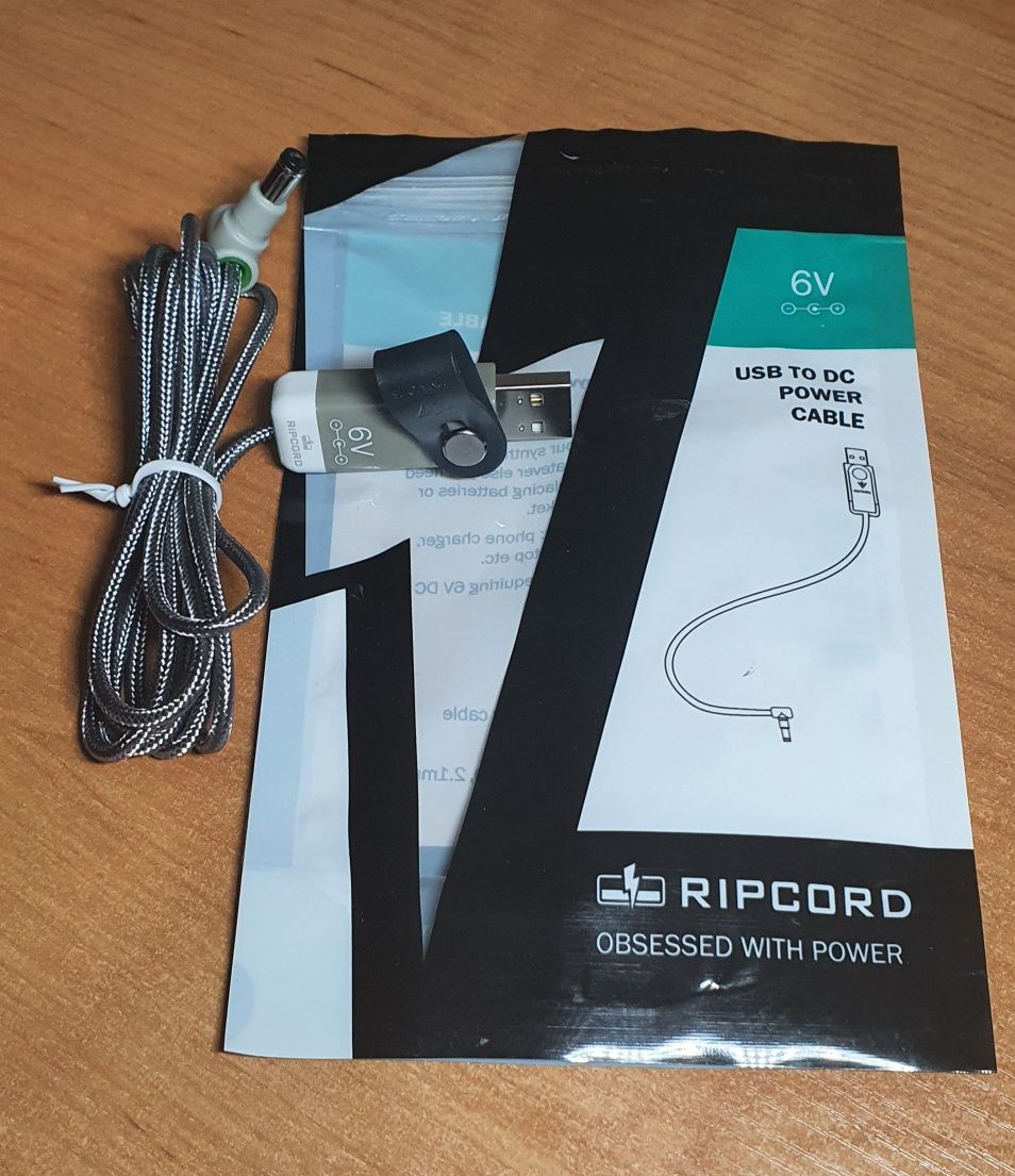 Кабель питания RIPCORD USB-DS 6V Новый! AMAZON радионяня