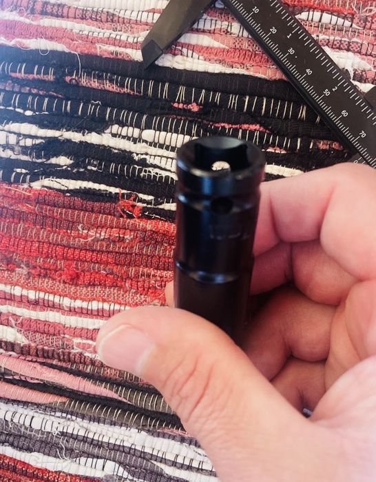 ударна головка шестигранна Подовжена 17мм 1/2 chrome-vanadium