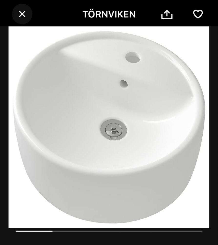 Lavatorio redondo Törnviken