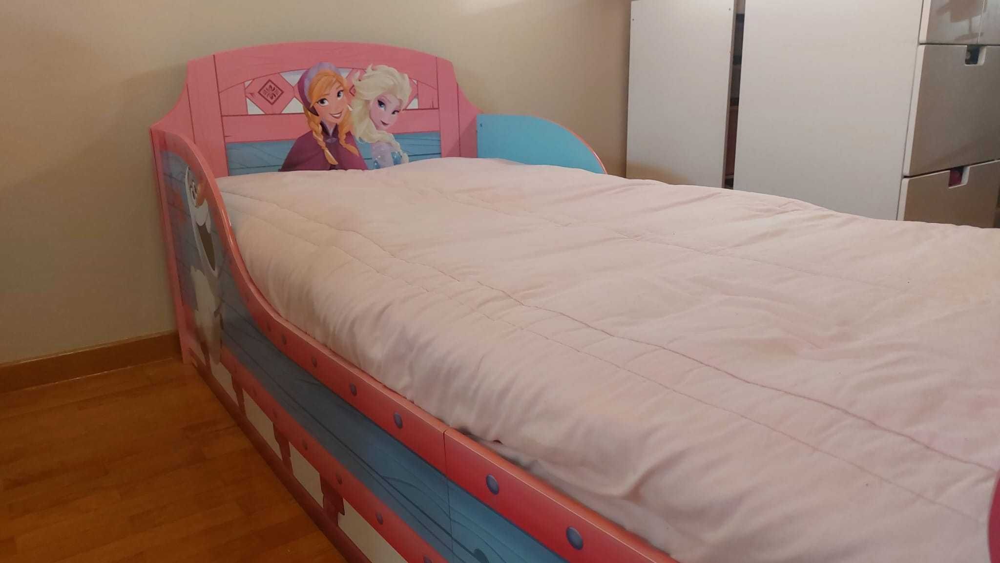Cama de menina - Frozen (com estrado e colchão)