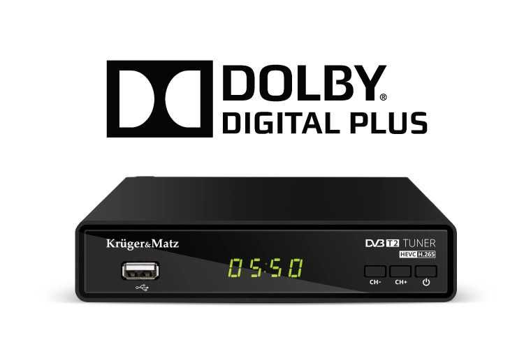 Tuner DVB-T2 H.265 HEVC Kruger&Matz